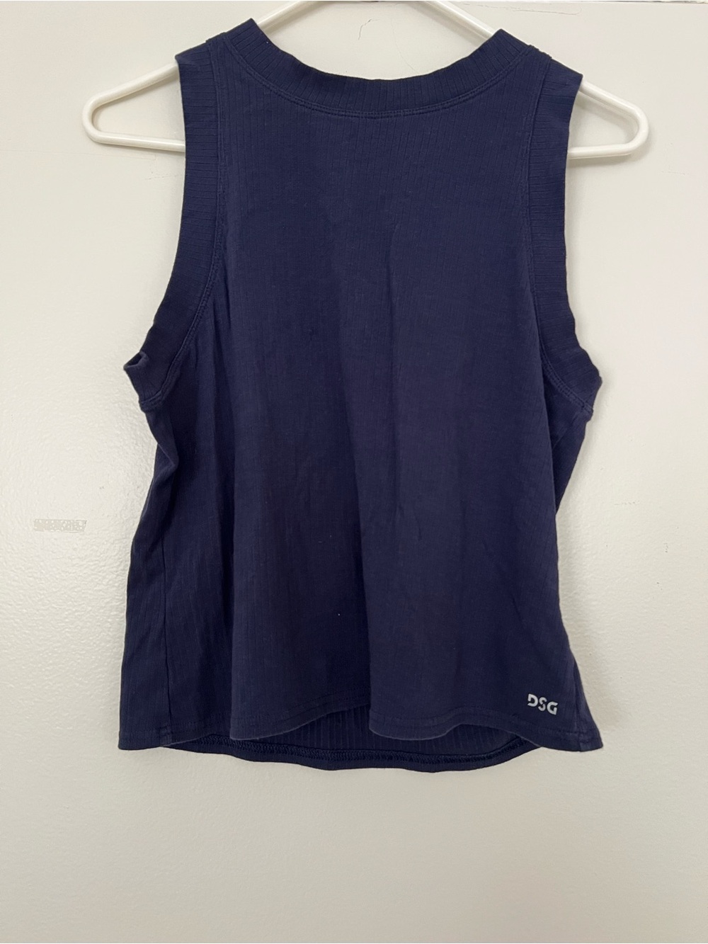 DSG Navy Ribbed Athletic Tank Top